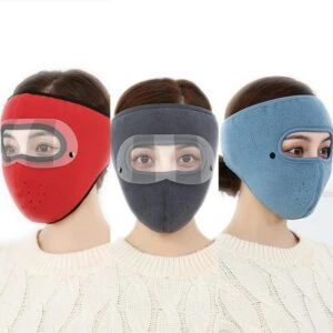 Khẩu trang ninja vải nỉ kính bảo vệ mắt chống gió lạnh